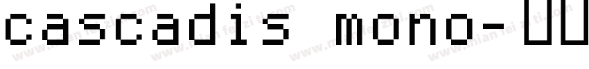 cascadis mono字体转换